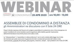 Locandina Assemblea di Condominio a distanza